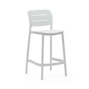 Morella stackable outdoor stool in white, 65 cm in height by null, a Outdoor Chairs for sale on Style Sourcebook