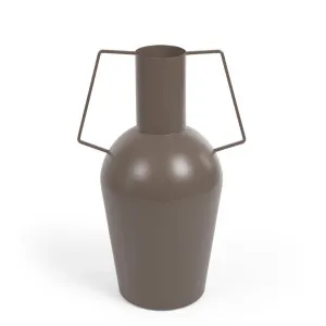Bellabel vase in dark brown metal 43 cm by null, a Vases & Jars for sale on Style Sourcebook