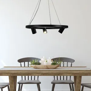 Oriel Lighting Pano 3 Light Pendant Black by Oriel Lighting, a Pendant Lighting for sale on Style Sourcebook