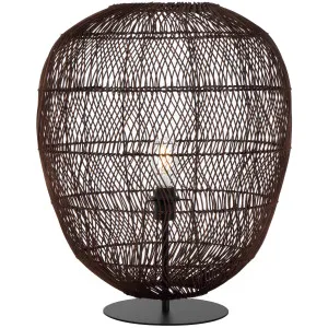 Telbix Rana Large Table Lamp Brown by Telbix, a Table & Bedside Lamps for sale on Style Sourcebook