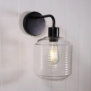 Oriel Lighting Marconi Wall Light Clear Glass by Oriel Lighting, a Outdoor Lighting for sale on Style Sourcebook