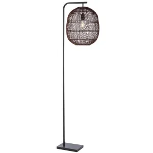 Telbix Rana Floor Lamp Brown by Telbix, a Floor Lamps for sale on Style Sourcebook