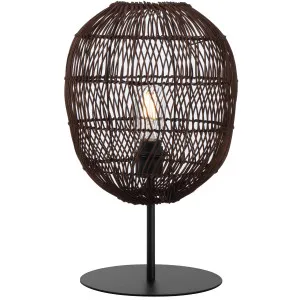 Telbix Rana Small Table Lamp Brown by Telbix, a Table & Bedside Lamps for sale on Style Sourcebook