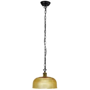 Oriel Lighting Maison 270mm Halophane Pendant Amber by Oriel Lighting, a Pendant Lighting for sale on Style Sourcebook