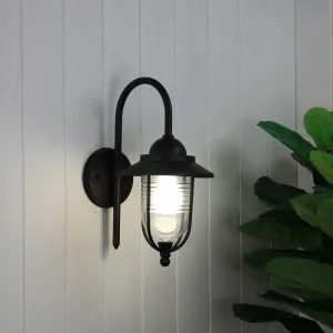 Oriel Lighting Domo Outdoor Wall Light Black by Oriel Lighting, a Outdoor Lighting for sale on Style Sourcebook