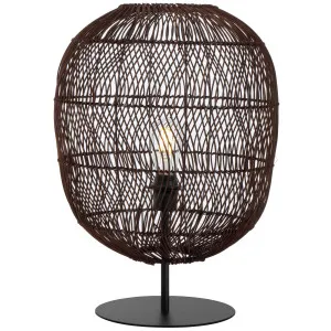 Telbix Rana Medium Table Lamp Brown by Telbix, a Table & Bedside Lamps for sale on Style Sourcebook