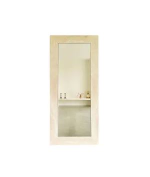 Crema Travertine - Suna Full Length Mirror - 200cm x 90cm by Luxe Mirrors, a Mirrors for sale on Style Sourcebook