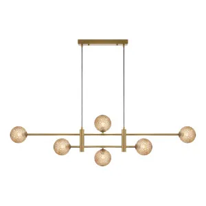 Avonlea Glass Linear Chandelier by Fat Shack Vintage, a Chandeliers for sale on Style Sourcebook