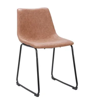 Ex Display - Darcy Dining Chair - Brown by Interior Secrets - AfterPay Available by Interior Secrets, a Dining Chairs for sale on Style Sourcebook