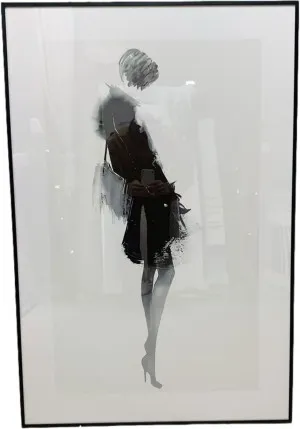 P122 Black Framed Perspex Glass Canvas Art Print 120 cm x 80 cm by null, a Painted Canvases for sale on Style Sourcebook