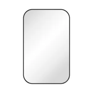 Tono Matte Black Soft Square Framed Mirror, 500 x 800mm by Fienza, a Vanity Mirrors for sale on Style Sourcebook