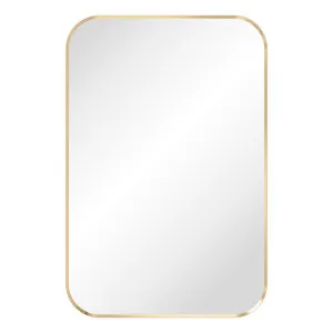 Tono Urban Brass Soft Square Framed Mirror, 600 x 900mm by Fienza, a Vanity Mirrors for sale on Style Sourcebook