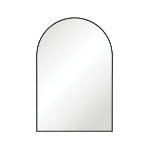Arch Matte Black Framed Mirror by Fienza, a Vanity Mirrors for sale on Style Sourcebook