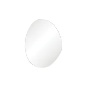 Pebble Matte White Asymmetrical Framed Mirror, 700 x 920mm by Fienza, a Vanity Mirrors for sale on Style Sourcebook
