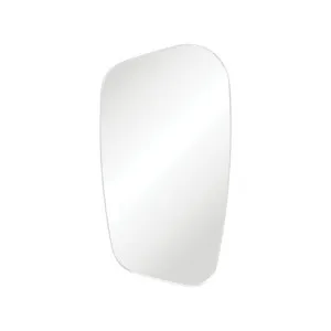 Capriccio Matte White Asymmetrical Framed Mirror by Fienza, a Vanity Mirrors for sale on Style Sourcebook