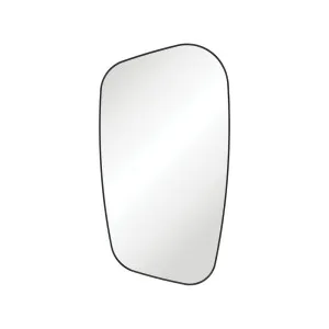 Capriccio Matte Black Asymmetrical Framed Mirror by Fienza, a Vanity Mirrors for sale on Style Sourcebook