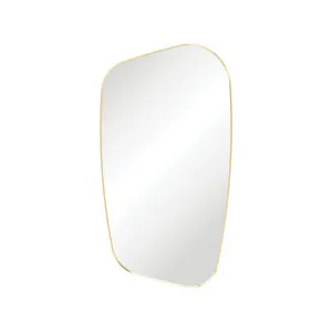 Capriccio Urban Brass Asymmetrical Framed Mirror by Fienza, a Vanity Mirrors for sale on Style Sourcebook