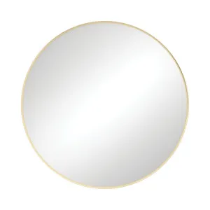 Reba Urban Brass Framed Mirror, 800mm by Fienza, a Vanity Mirrors for sale on Style Sourcebook