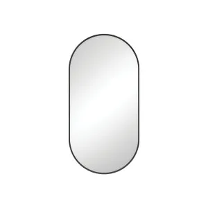 Empire Matte Black Framed Mirror, 450 x 900mm by Fienza, a Vanity Mirrors for sale on Style Sourcebook