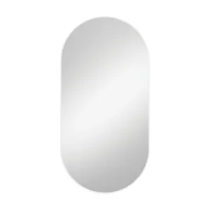 Empire Matte White Framed Mirror, 600 x 1200mm by Fienza, a Vanity Mirrors for sale on Style Sourcebook