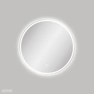 Reba LED Matte White Framed Mirror, 700mm by Fienza, a Illuminated Mirrors for sale on Style Sourcebook