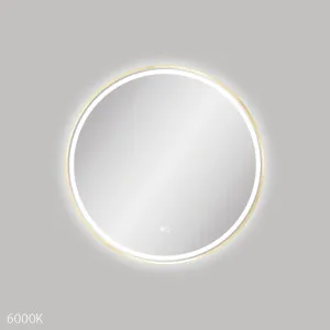 Reba LED Urban Brass Framed Mirror, 700mm by Fienza, a Illuminated Mirrors for sale on Style Sourcebook