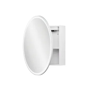 Round LED Mirror Cabinet by Fienza, a Illuminated Mirrors for sale on Style Sourcebook