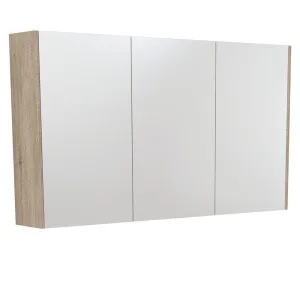 1200 Mirror Cabinet with Scandi Oak Side Panels by Fienza, a Shaving Cabinets for sale on Style Sourcebook