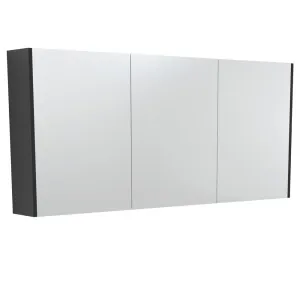 1500 Mirror Cabinet with Satin Black Side Panels by Fienza, a Shaving Cabinets for sale on Style Sourcebook