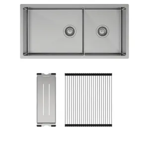 Hana 40L/27L Double Kitchen Sink Kit by Fienza, a Kitchen Sinks for sale on Style Sourcebook