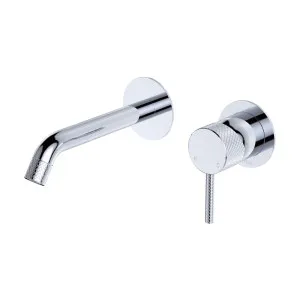 Axle Wall Basin/Bath Mixer Set, Round Plates, 160mm Outlet, Chrome by Fienza, a Bathroom Taps & Mixers for sale on Style Sourcebook