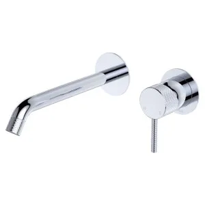 Axle Wall Basin/Bath Mixer Set, Round Plates, 200mm Outlet, Chrome by Fienza, a Bathroom Taps & Mixers for sale on Style Sourcebook