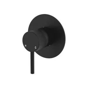 Axle Wall Mixer, Large Round Plate, Matte Black by Fienza, a Shower Heads & Mixers for sale on Style Sourcebook