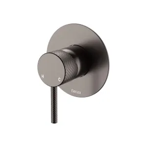 Axle Wall Mixer, Large Round Plate, Gun Metal by Fienza, a Shower Heads & Mixers for sale on Style Sourcebook