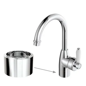 Eleanor 30mm Base Riser for Basin Mixers, Chrome by Fienza, a Bathroom Taps & Mixers for sale on Style Sourcebook