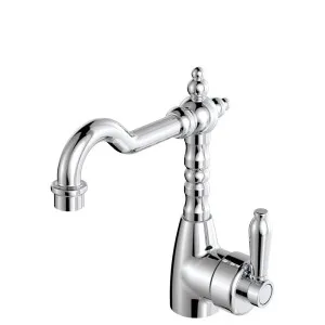 Eleanor Shepherds Crook Basin Mixer, Chrome / Chrome by Fienza, a Bathroom Taps & Mixers for sale on Style Sourcebook