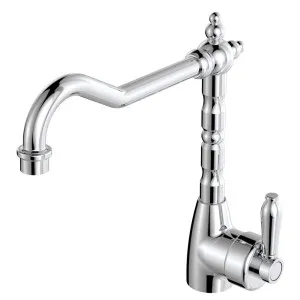 Eleanor Shepherds Crook Sink Mixer, Chrome / Chrome by Fienza, a Kitchen Taps & Mixers for sale on Style Sourcebook