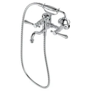 Lillian Lever Exposed Bath Tap Set with Hand Shower, Chrome by Fienza, a Bathroom Taps & Mixers for sale on Style Sourcebook