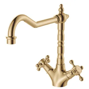 Lillian Shepherds Crook Sink Mixer, Urban Brass by Fienza, a Kitchen Taps & Mixers for sale on Style Sourcebook