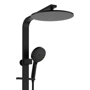 Empire Slim Deluxe Twin Shower, Matte Black by Fienza, a Shower Heads & Mixers for sale on Style Sourcebook