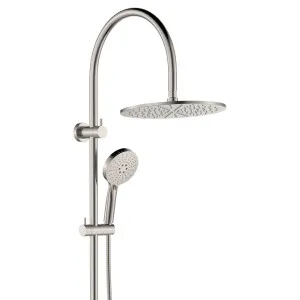 Empire Slim Curved Twin Shower, Brushed Nickel by Fienza, a Shower Heads & Mixers for sale on Style Sourcebook