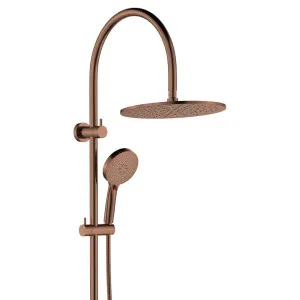 Empire Slim Curved Twin Shower, Brushed Copper by Fienza, a Shower Heads & Mixers for sale on Style Sourcebook