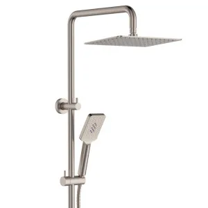 Tono Twin Shower, Brushed Nickel by Fienza, a Shower Heads & Mixers for sale on Style Sourcebook