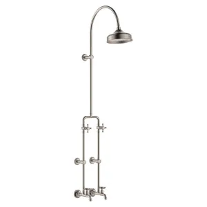 Lillian Exposed Rail Shower & Bath Set, Brushed Nickel by Fienza, a Shower Heads & Mixers for sale on Style Sourcebook