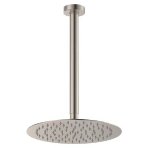 Kaya Ceiling Shower 250mm Head, 350mm Drop, Brushed Nickel by Fienza, a Shower Heads & Mixers for sale on Style Sourcebook