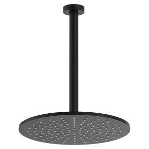 Empire Slim Ceiling Shower 300mm Head, 350mm Drop, Matte Black by Fienza, a Shower Heads & Mixers for sale on Style Sourcebook