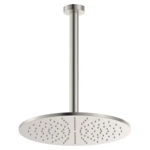 Empire Slim Ceiling Shower 300mm Head, 350mm Drop, Brushed Nickel by Fienza, a Shower Heads & Mixers for sale on Style Sourcebook