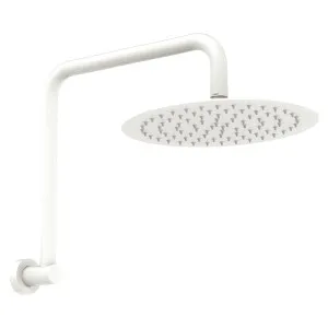 Kaya Gooseneck Shower Arm Set, Matte White by Fienza, a Shower Heads & Mixers for sale on Style Sourcebook