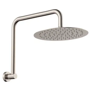 Kaya Gooseneck Shower Arm Set, Brushed Nickel by Fienza, a Shower Heads & Mixers for sale on Style Sourcebook