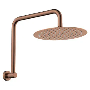 Kaya Gooseneck Shower Arm Set, Brushed Copper by Fienza, a Shower Heads & Mixers for sale on Style Sourcebook